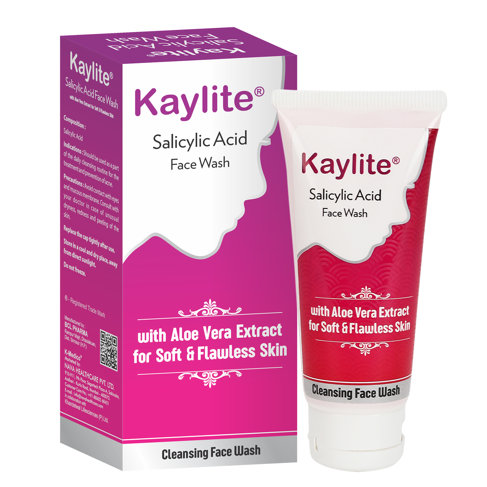 Kaylite Salicylic Acid Face Wash with Aloe Vera Extract